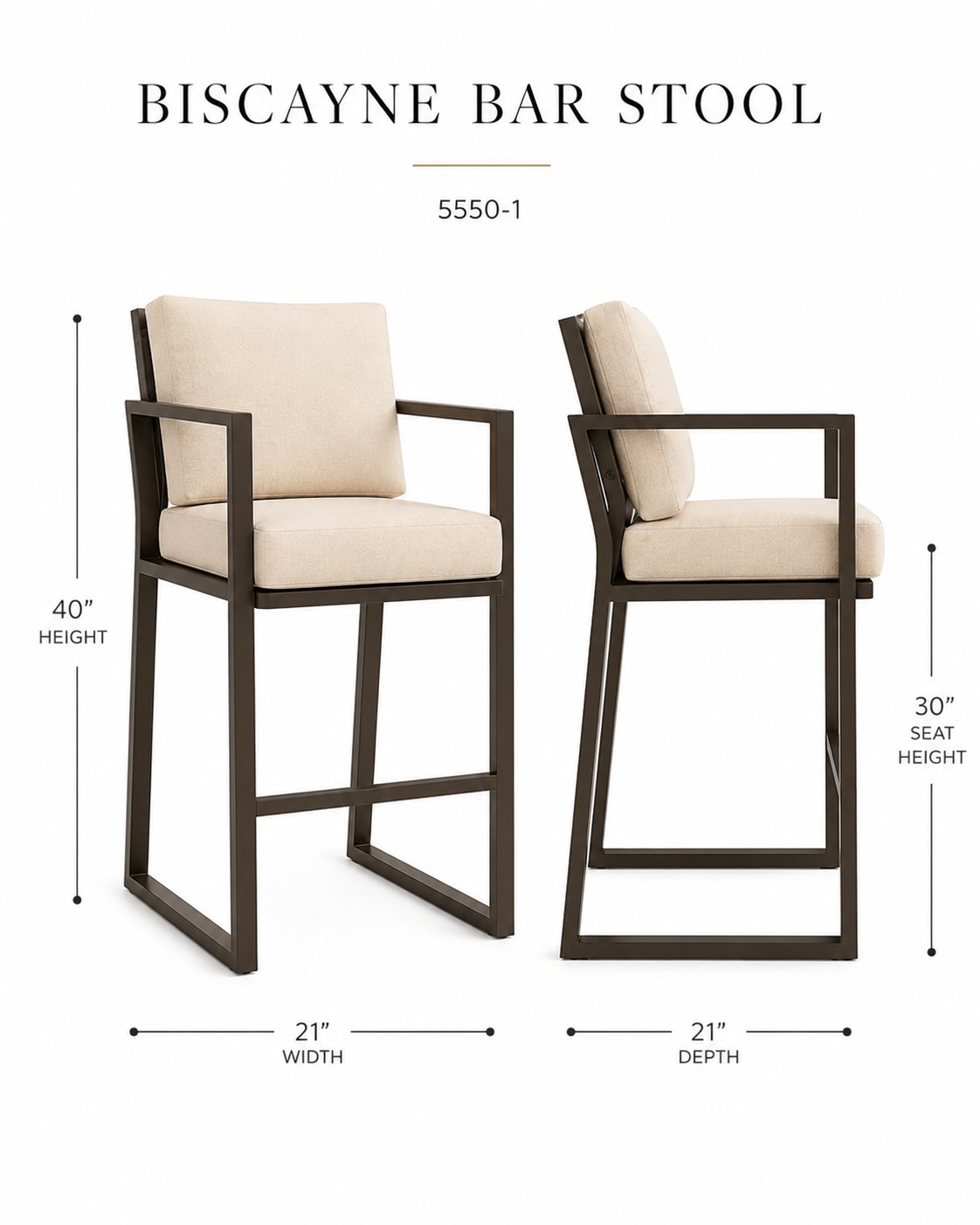 Biscayne Bar Stool
