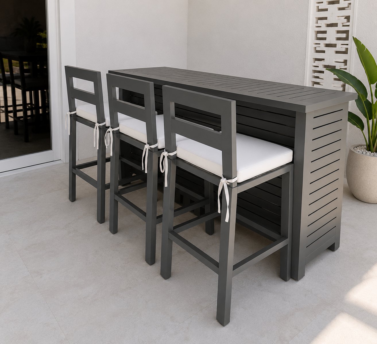 Rectangular Bar with Storage